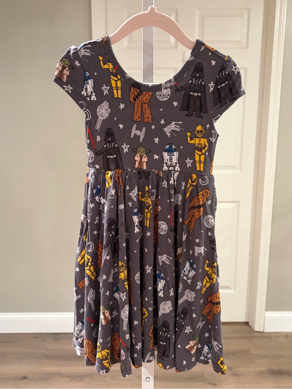 Little Sleepies May the Force Be With You Cap Sleeve Twirl Dress